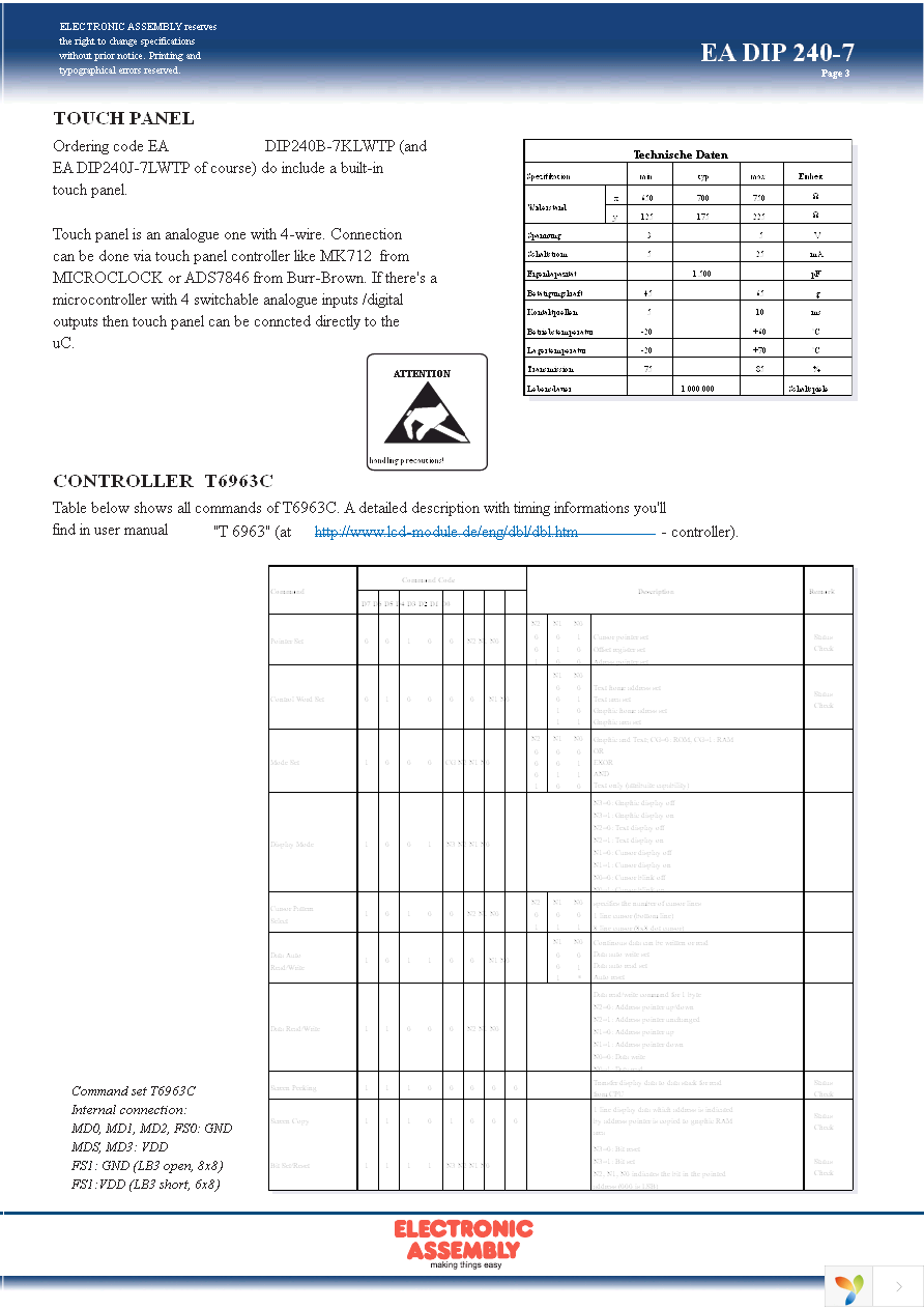 EA DIP240B-7KLW Page 3